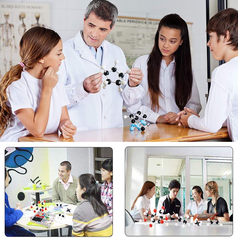 RELIANCER Molecular Model Kit,419PCS Organic Molecular Chemistry Set w/Atoms & Bonds,Molecular Structures Building Kit for Chemistry Learning,STEM Science Kits for Teachers,Students,Young Scientists - Image 5